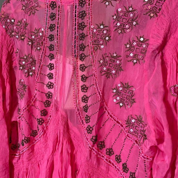 New Free People Neon Moon Mini Dress - Picture 4 of 6